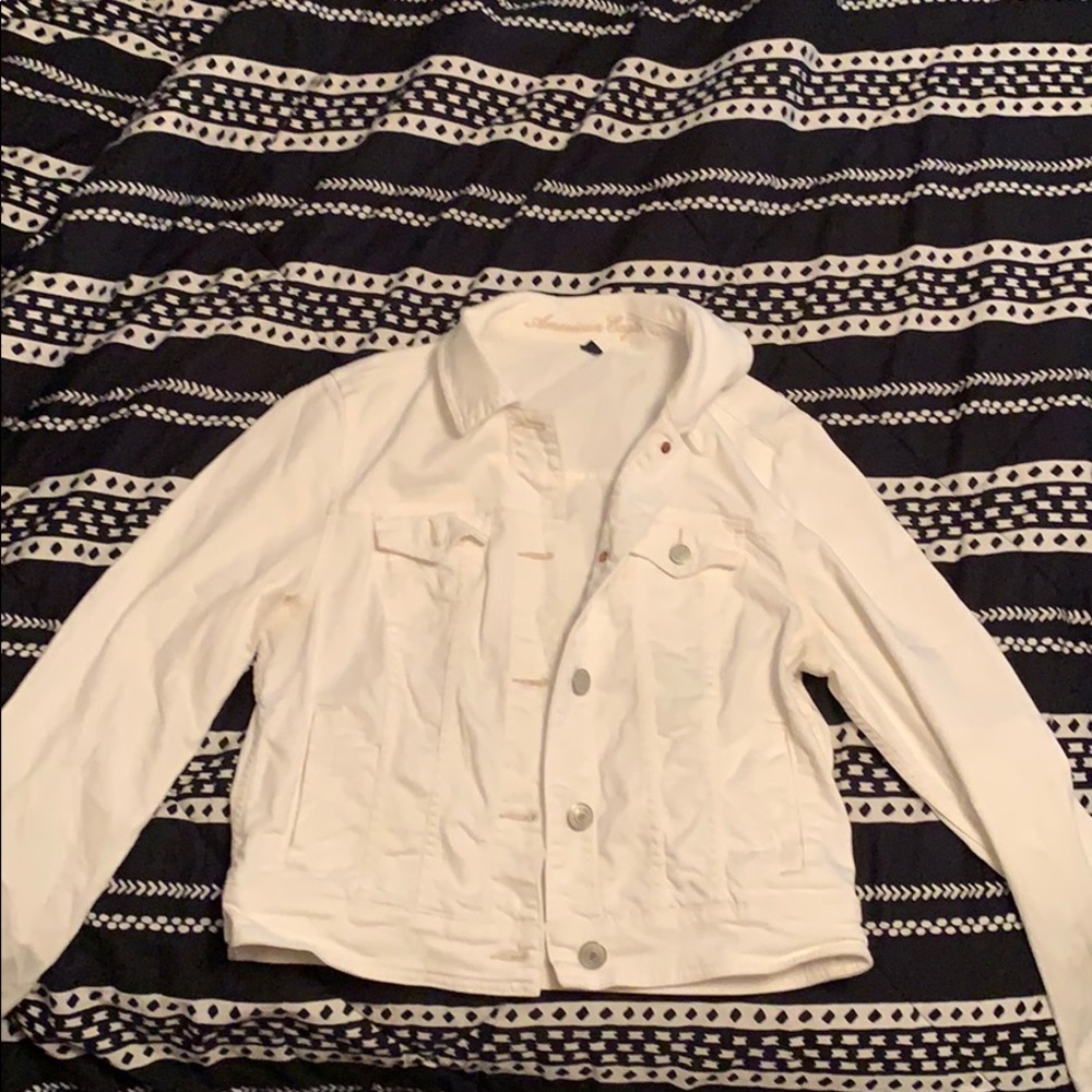 White American Eagle Denim Jacket
